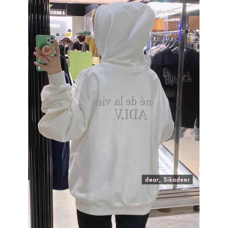 Áo khoác nỉ logo adl.v ảnh thật mũ 2 lớp