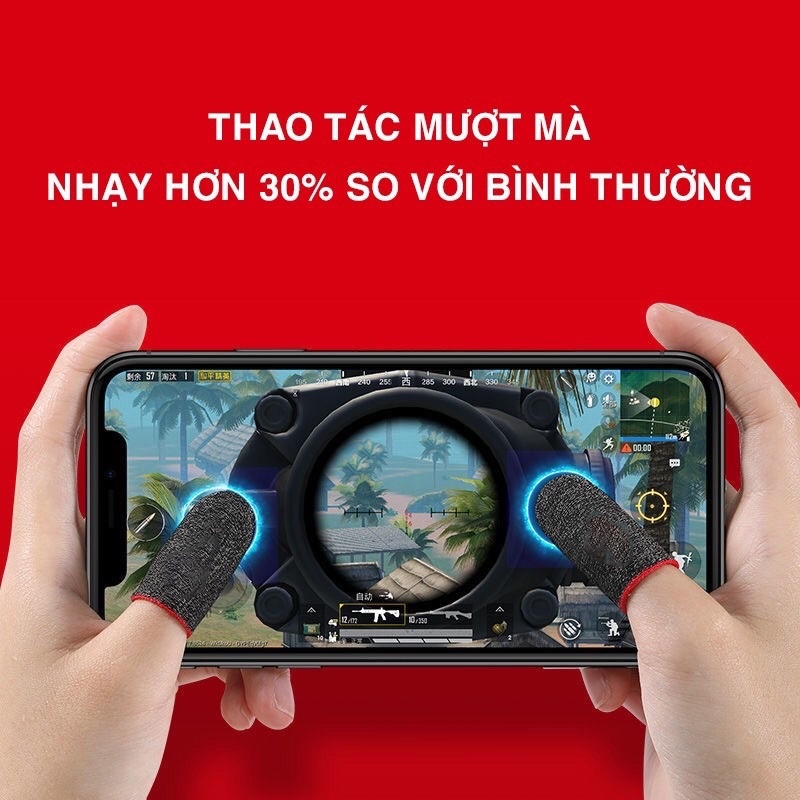 Bao Tay Chơi Game Sợi Bạc 24 Kim Cao Cấp, Găng Tay Chơi Game Sợi Carbon Co Giãn Chống Mồ Hôi