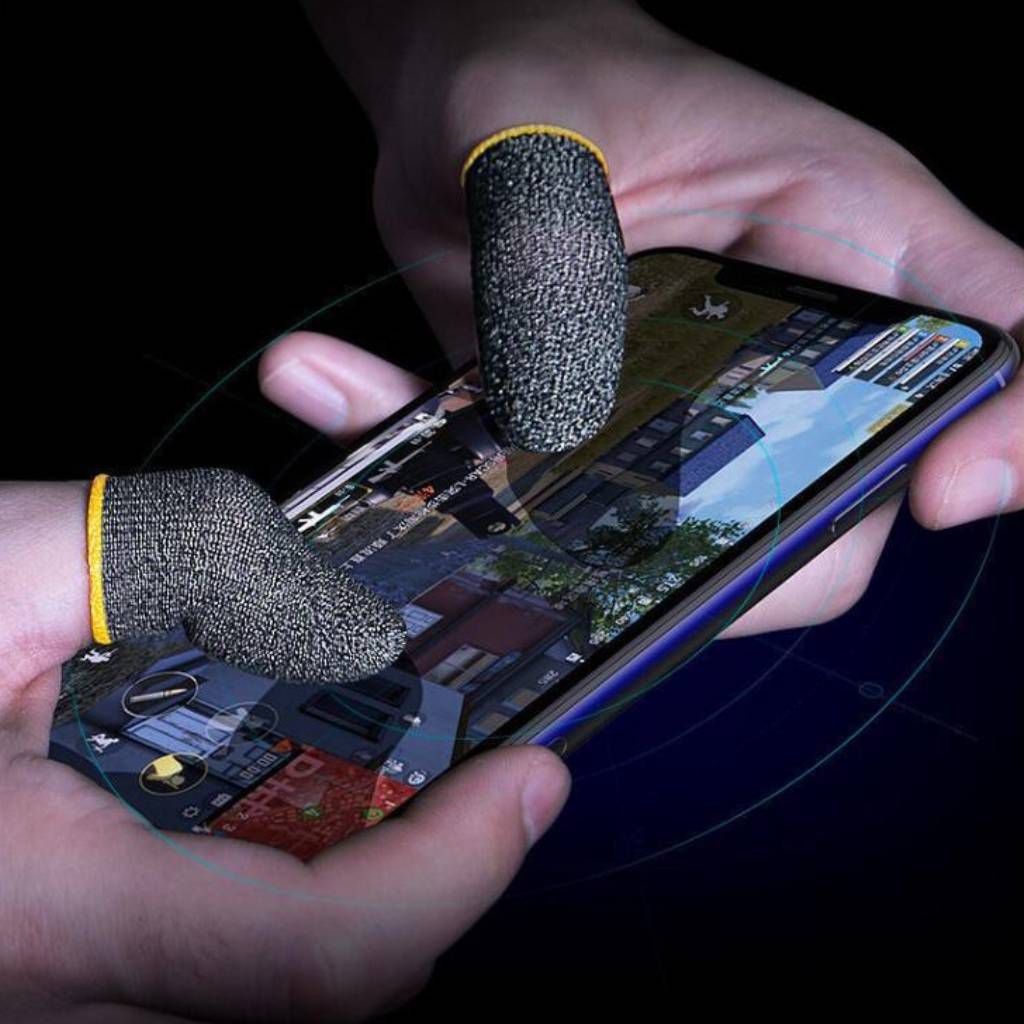 Bao Tay Chơi Game Sợi Bạc 24 Kim Cao Cấp, Găng Tay Chơi Game Sợi Carbon Co Giãn Chống Mồ Hôi