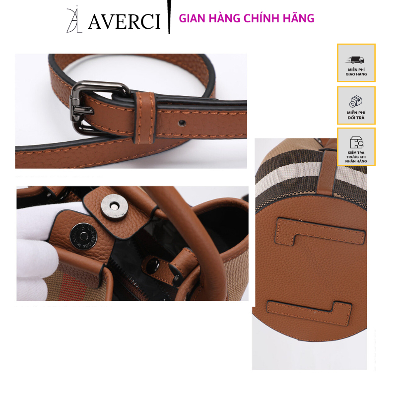 AVERCI Túi Xách Set 2 Chiếc, Túi Hoạ Tiết BBR Kẻ, Túi Xách Nữ Cầm Tay Đeo Chéo Mẫu Mới Mùa Thu 2023 AVC323258