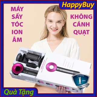 Máy sấy tóc tạo kiểu cao cấp không cánh quạt, máy sấy tóc bổ sung ion âm, công suất lớn 1600w