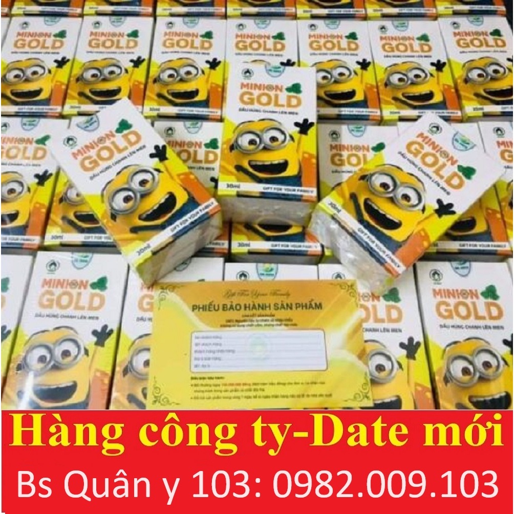 Dầu Húng Chanh Lên Men Minion Gold - Tinh dầu húng chanh minion chính hãng