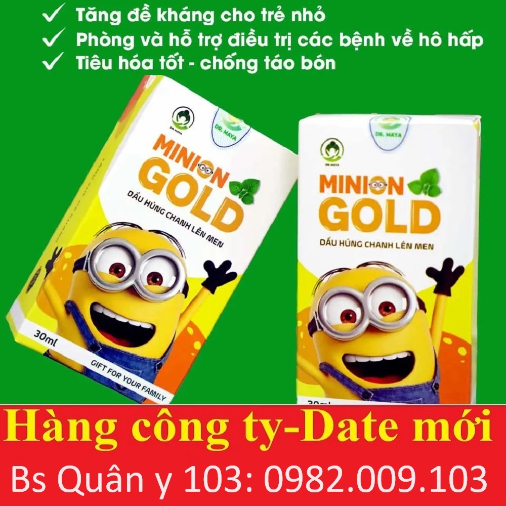 Dầu Húng Chanh Lên Men Minion Gold - Tinh dầu húng chanh minion chính hãng