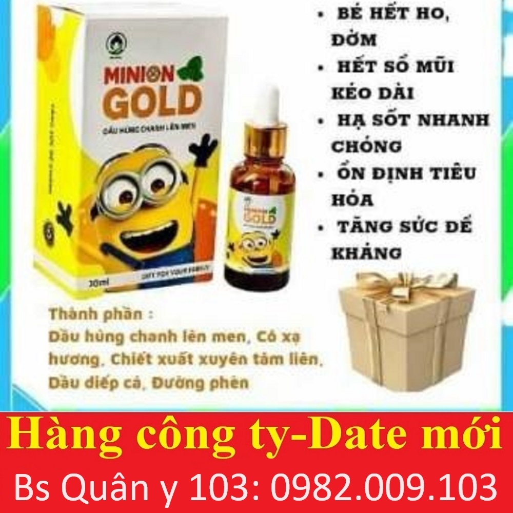 Dầu Húng Chanh Lên Men Minion Gold - Tinh dầu húng chanh minion chính hãng
