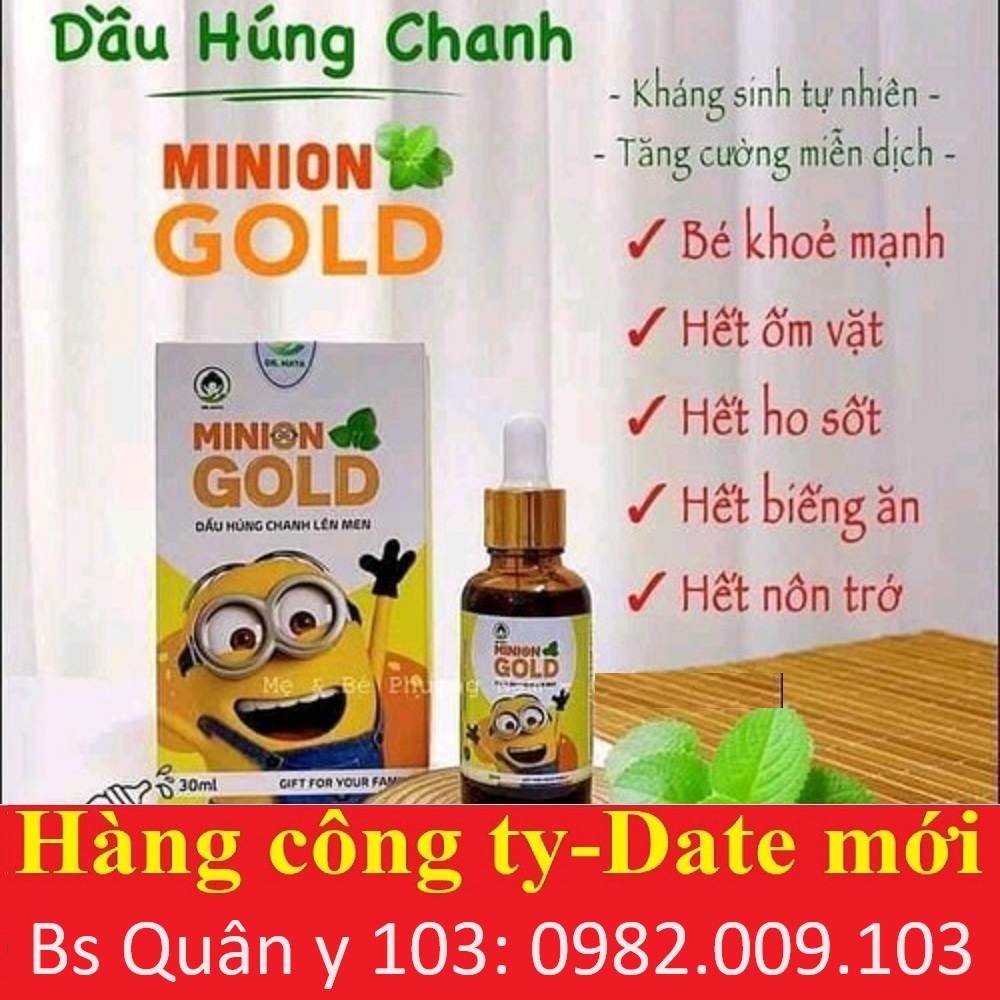Dầu Húng Chanh Lên Men Minion Gold - Tinh dầu húng chanh minion chính hãng