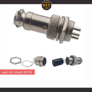 Đầu Nối Tròn jack GX16 đực cái nhiều chân - Trọn bộ đực cái