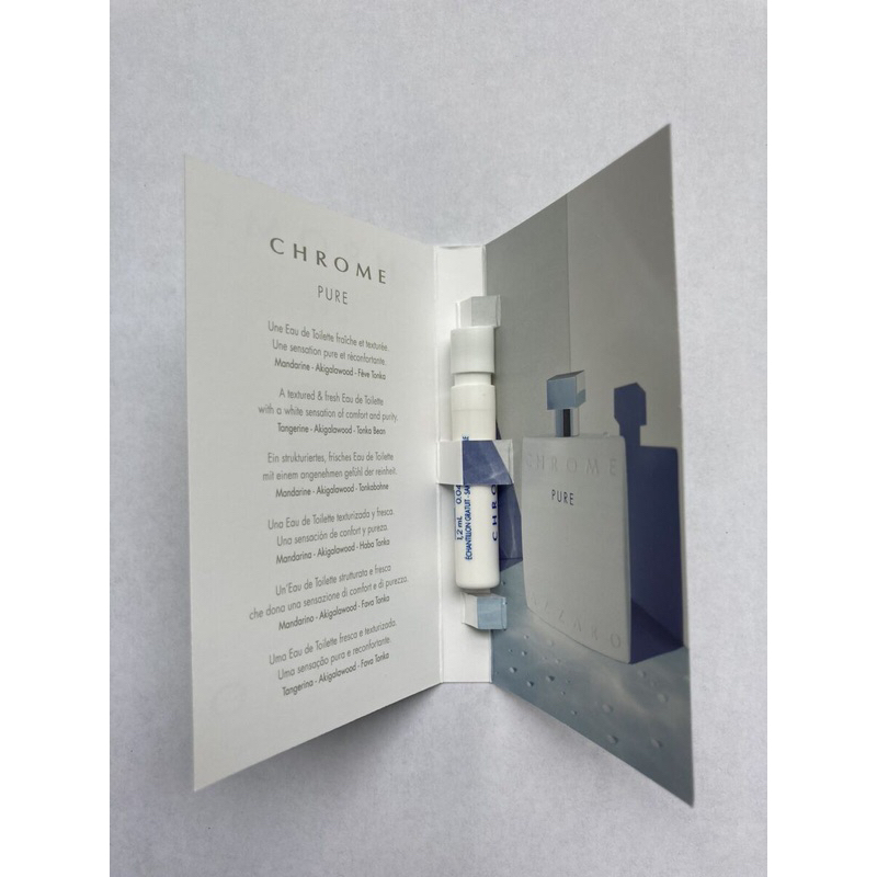 🌊 A.zzaro Chrome Pure EDT 1.2ml - Vial Sample mẫu thử nước hoa
