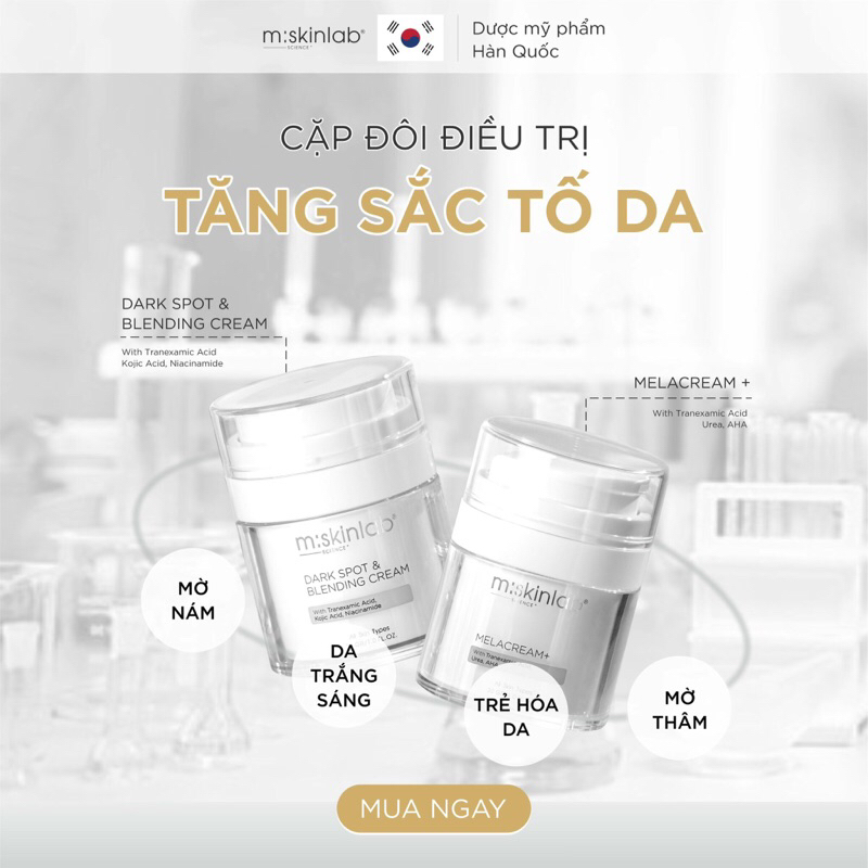 Melacream+ _ Kem Loại Bỏ Sắc Tố , Nám Giúp Sản Sinh Collagen Chống Lão Hoá Da
