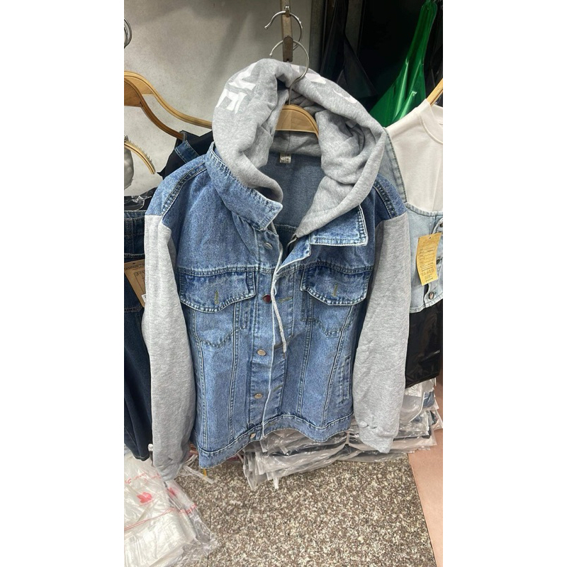 Áo Khoác Jean Mũ Nỉ CLinee