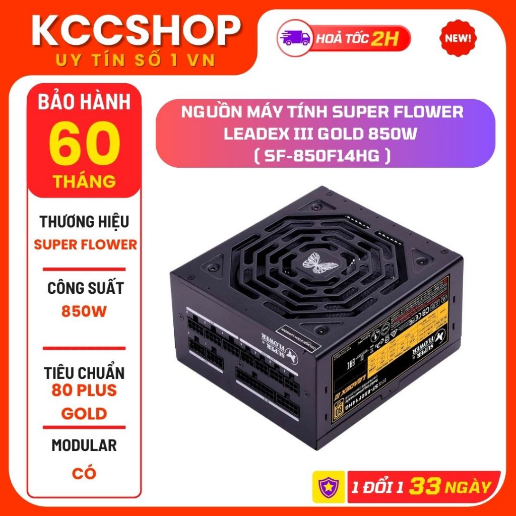 Nguồn máy tính Super Flower Leadex III Gold 850W ( SF-850F14HG )