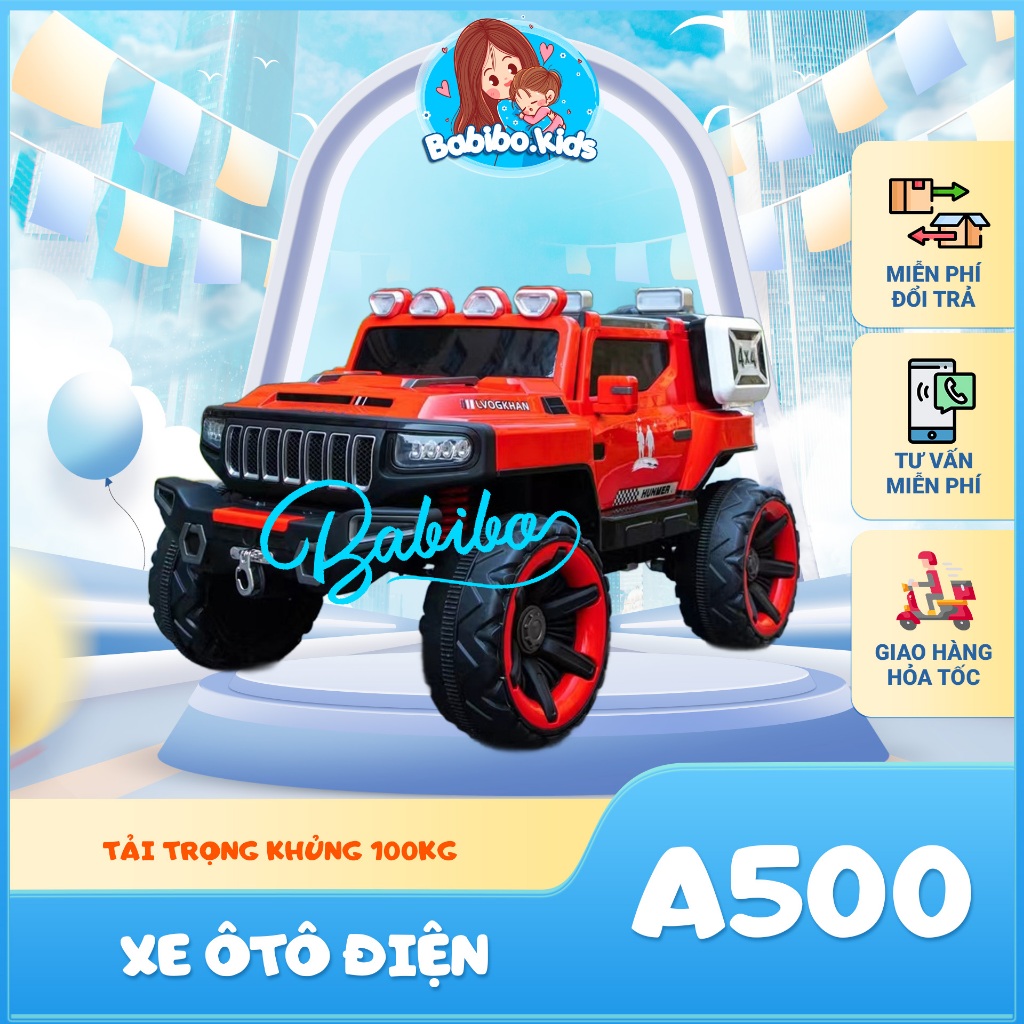 Xe ô tô điện trẻ em, xe điện trẻ em mẫu MQ150 tải trọng khủng 100kg có ĐK từ xa, phiên bản ghế da đặc biệt- Babibokids