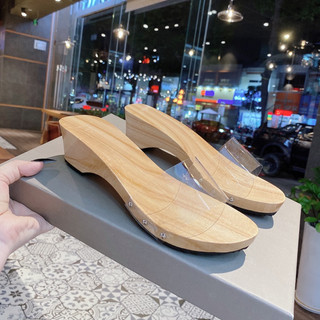 Dép guốc gỗ quai ngang