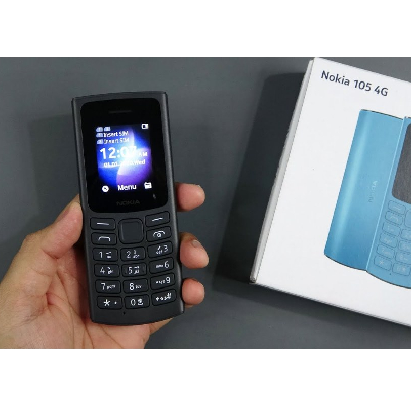 (Cam Kết 4G Chuẩn) Điện Thoại Nokia 105-(2021) Chính Hãng Chuẩn Sóng 4G Mới FullBox Và Người Già Qmobile SL50