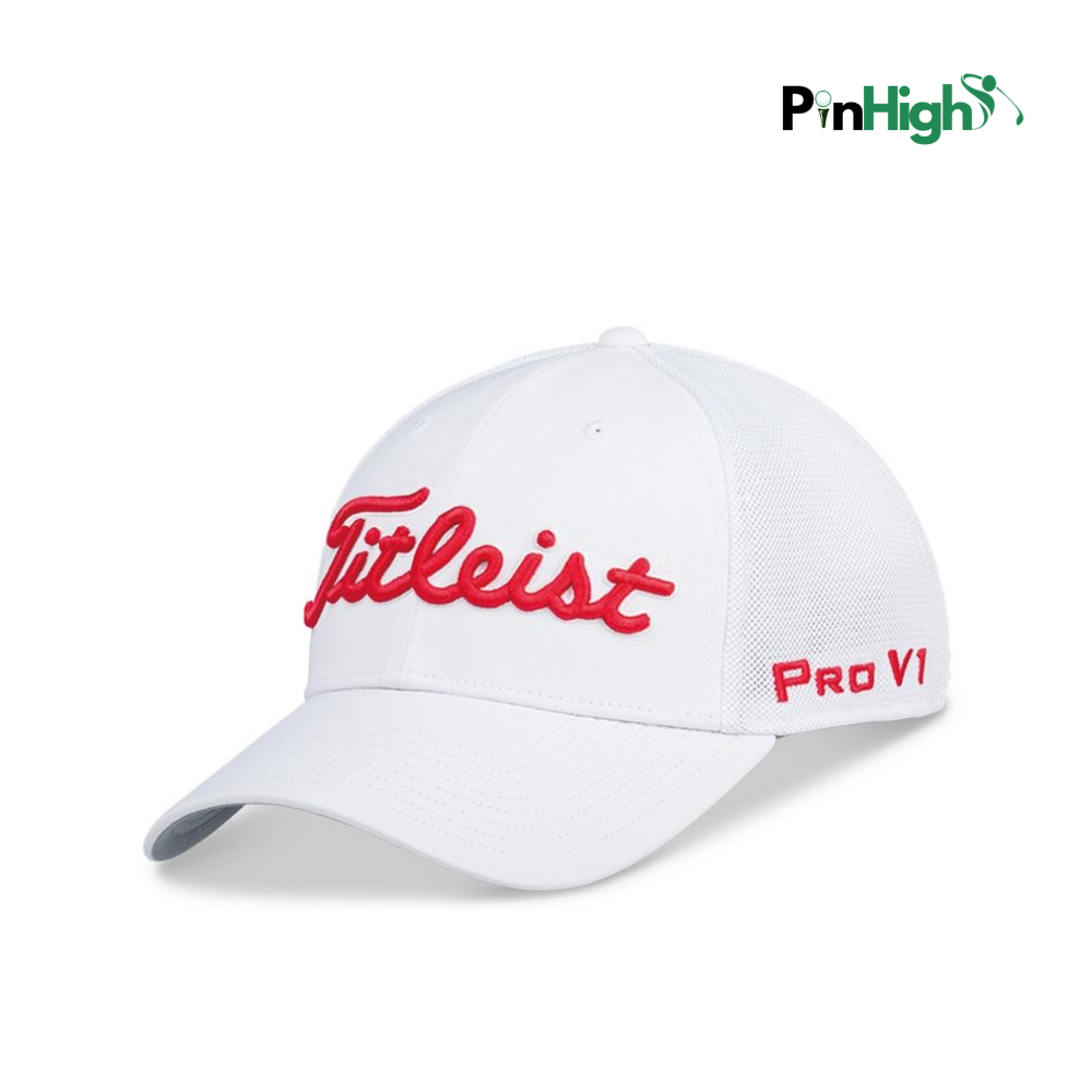 Mũ Golf lưỡi trai Titleist chính hãng phối lưới phía sau thoáng mát thoáng khí, thời trang cao cấp nam nữ Pinhigh