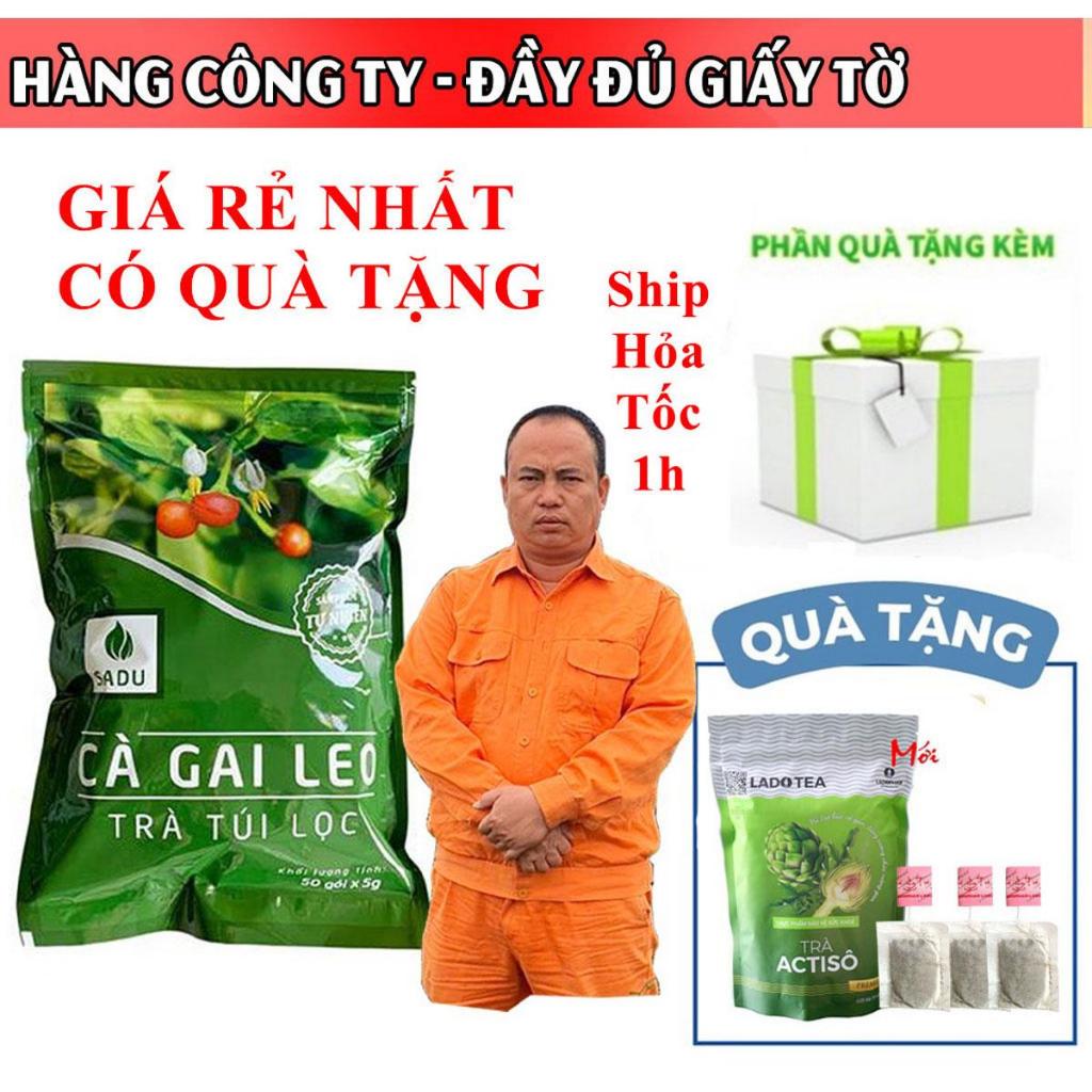 Trà cà gai leo túi lọc Sadu giúp giải độc gan, hỗ trợ thanh nhiệt mát gan 1 bịch 250g (50 túi lọc khô)