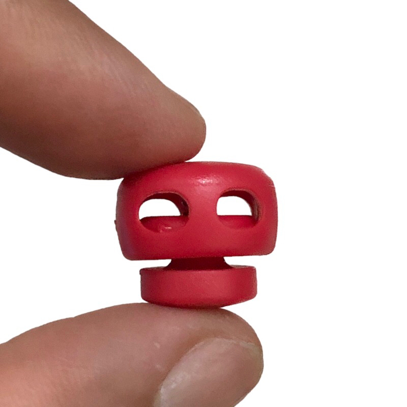 5 cái - Nút chặn nhựa 2 lỗ hình hạt nút tròn dùng chặn dây rút áo khoác, balo rút, thời trang