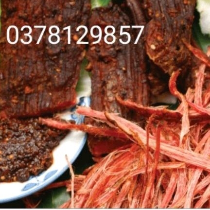 Thịt lợn gác bếp 500g. MQ FOOD kèm chẩm chéo thơm ngon