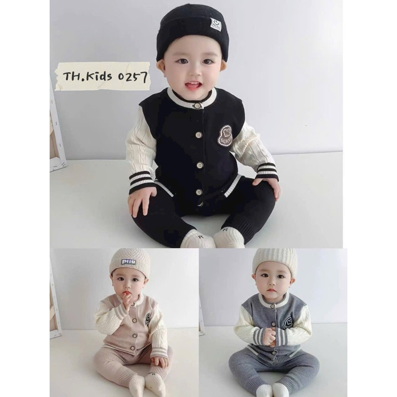 Set bộ len Nhí hàng Quảng Châu cao cấp cho bé