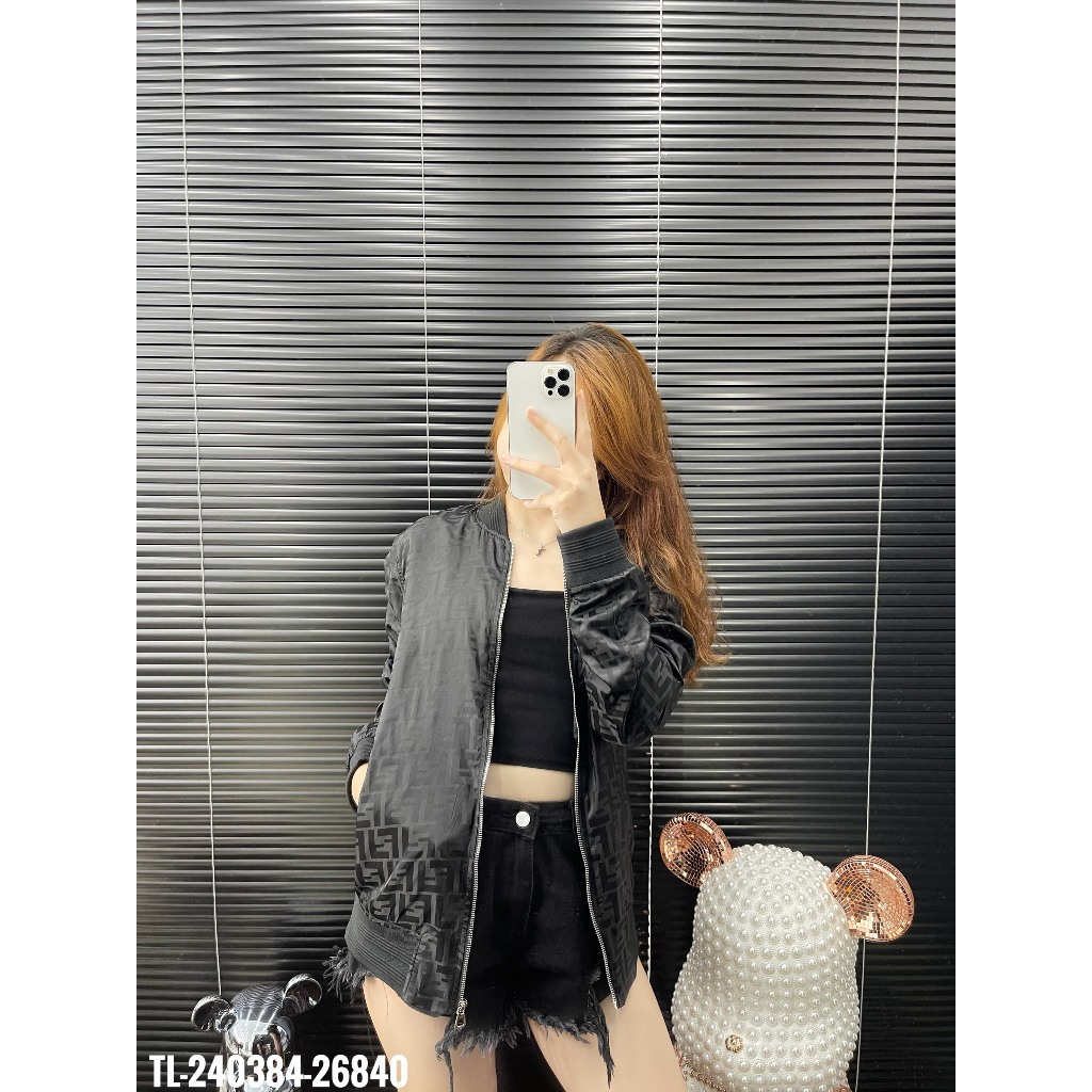 🔥Hot🔥Áo khoác gió Fendi họa tiết thiết kế hot trend Nam nữ New 2023