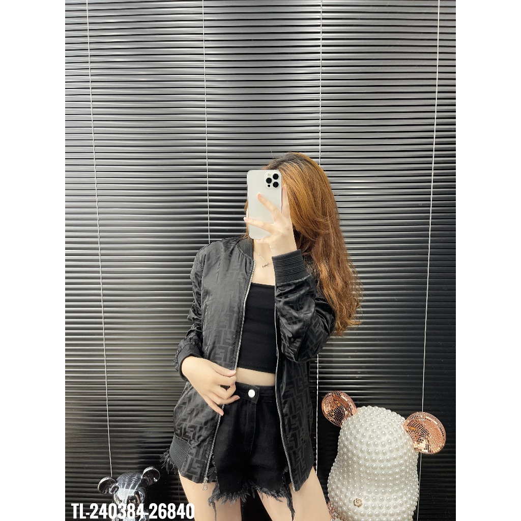 🔥Hot🔥Áo khoác gió Fendi họa tiết thiết kế hot trend Nam nữ New 2023