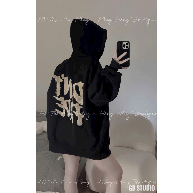 Áo Hoodie Nỉ Bông Girl Unisex From Rộng Hot Trend