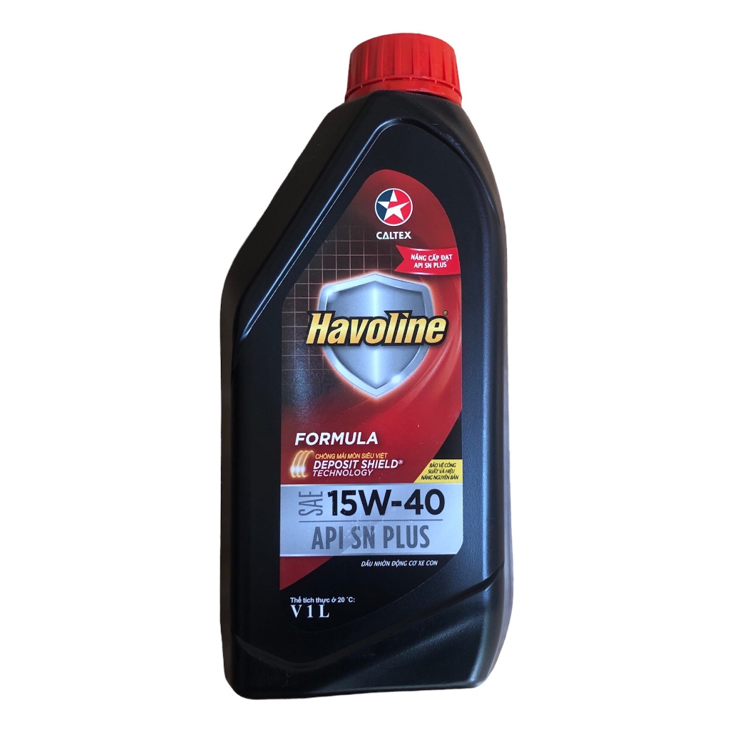 Nhớt ô tô Caltex Havoline Formula 15w40 cho máy xăng [ Chai 1L ]