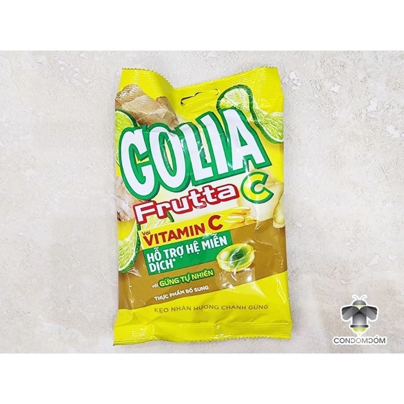 Gói 95.7gr kẹo Golia Herbs hương sả bạc hà thảo dược - chanh đào bạc hà cam thảo