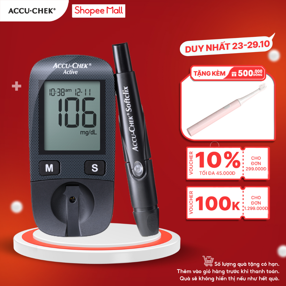 Máy Đo Đường Huyết ACCU-CHEK® Active Dùng Cho Cá Nhân