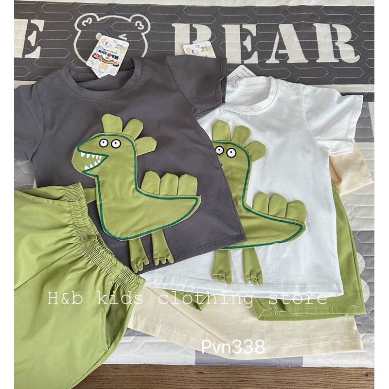 Set đồ bộ khung long cho bé trai