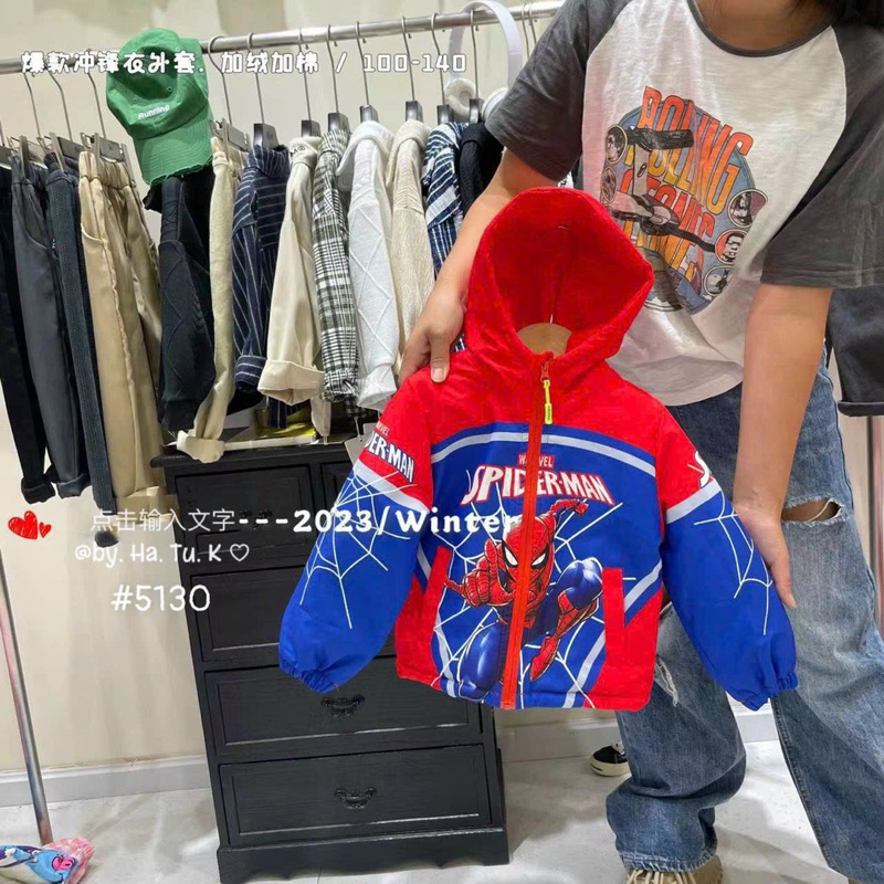 Áo Khoác Siêu Nhân Lót nỉ nhung dày ấm hàng Quảng Châu cao cấp