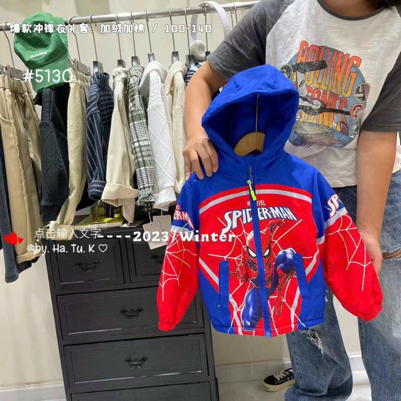 Áo Khoác Siêu Nhân Lót nỉ nhung dày ấm hàng Quảng Châu cao cấp