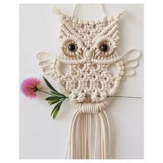 Cú con macrame
