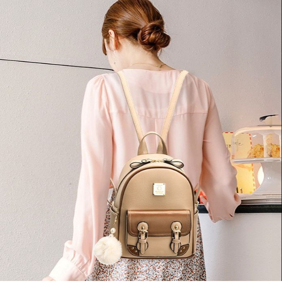 Balo da nữ hàng hiệu cao cấp sang trọng thiết kế vân trám bắt mắt tinh tế Samsora store - BL2152