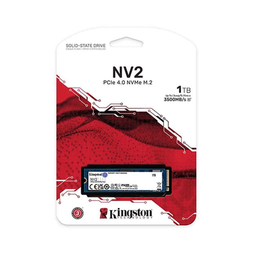 Ổ Cứng SSD- Kingston NV2 NVMe PCIe Gen3x4 -3500Mb/s - 2100Mb/s- HÀNG CHÍNH HÃNG- Nhiều phân loại 1TB- 2TB- 4TB