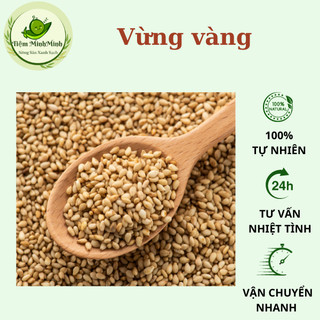 Hạt vừng vàng sạch sống, hạt vừng vàng thơm giống thuần chủng đóng túi 200gr - 500gr