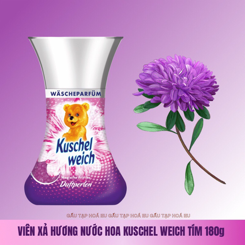 Viên xả vải khô quần áo Hương nước Hoa Kuschel Weich 180Gr nhập khẩu Đức
