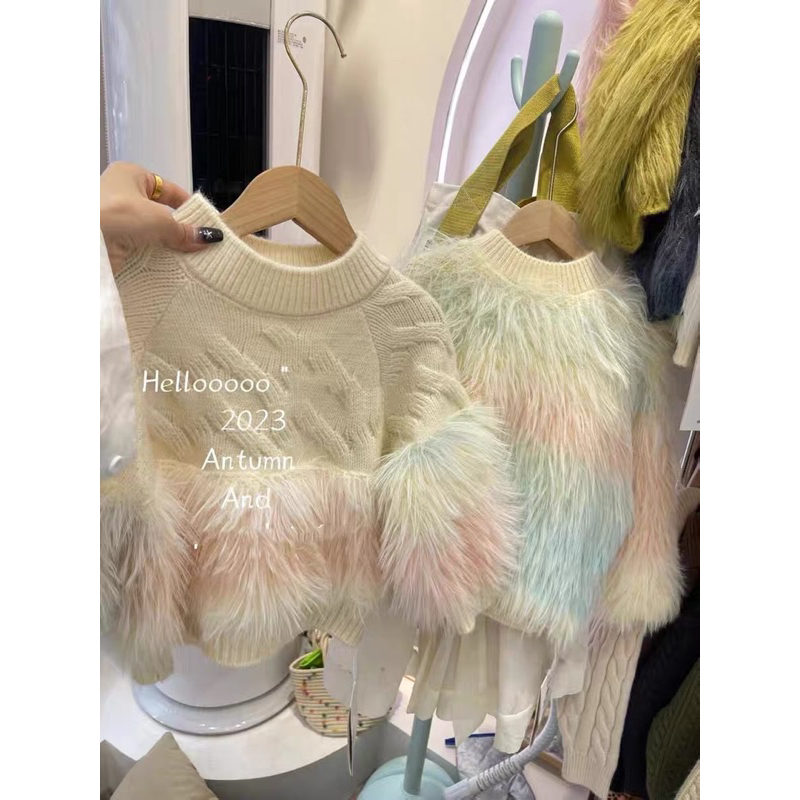 Áo Len Lông nhẹ nhàng cho bé gái hàng quảng châu