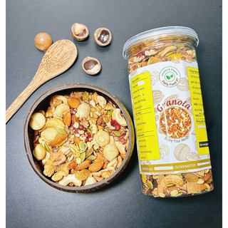 Granola Siêu Hạt 5% yến mạch có macca 500gram