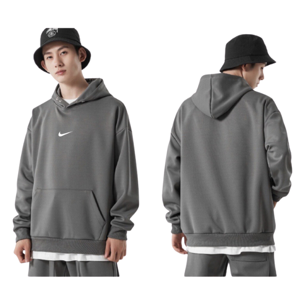 Áo hoodie Nike thêu cao cấp chất nỉ cao cấp form rộng unisex nam nữ hoodie nike bấm cúc chính hãng GZSTORE5612