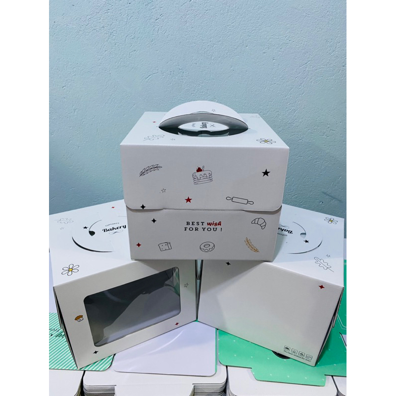 Combo 10 hộp bánh kem kèm đế .