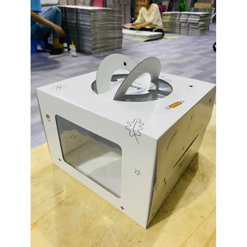 Combo 10 hộp bánh kem kèm đế .