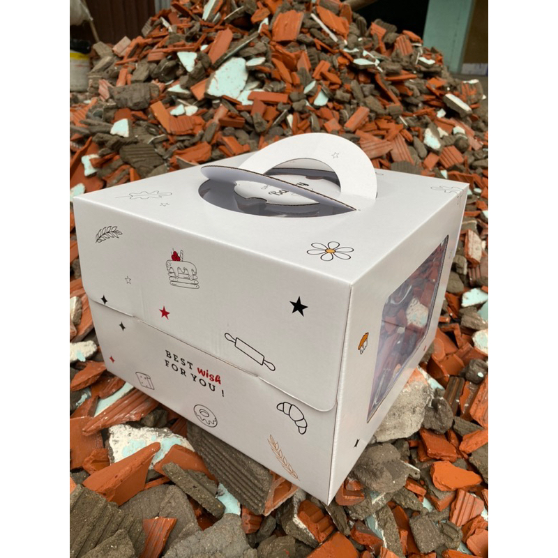 Combo 10 hộp bánh kem kèm đế .