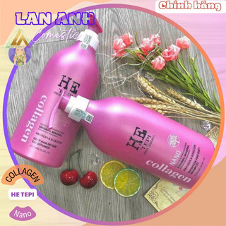 Bộ dầu gội HE Tepi 1000ml Bộ dầu gội phục hồi tóc hư tổn Hương thơm nước hoa Dầu gội collagen dưỡng tóc mềm mượt