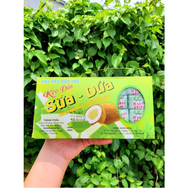 Kẹo dừa Bến Tre hiệu Xuân Hòa, dẻo thơm ngon
