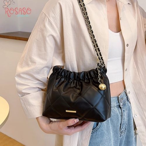 Túi xách nữ đeo vai đẹp đi chơi đi làm giá rẻ da PU mẫu mới 2023 ROSASO TX102