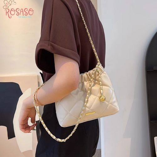 Túi xách nữ đeo vai đẹp đi chơi đi làm giá rẻ da PU mẫu mới 2023 ROSASO TX102