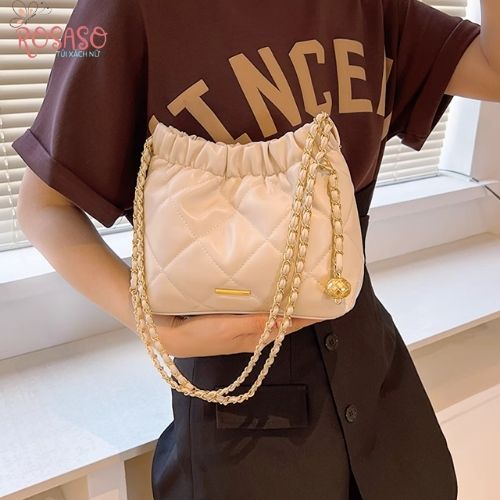 Túi xách nữ đeo vai đẹp đi chơi đi làm giá rẻ da PU mẫu mới 2023 ROSASO TX102