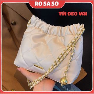 Túi xách nữ đeo vai đẹp đi chơi đi làm giá rẻ da PU mẫu mới 2023 ROSASO TX102