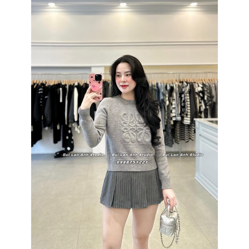 Áo len dài tay dập nổi Loew.e QCCC