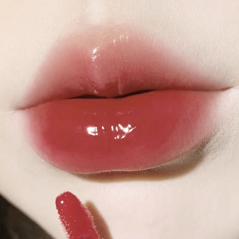 Son bóng HERORANGE hiệu ứng gương lâu trôi dưỡng ẩm tráng gương giúp Căng Bóng Mềm Mịn son86